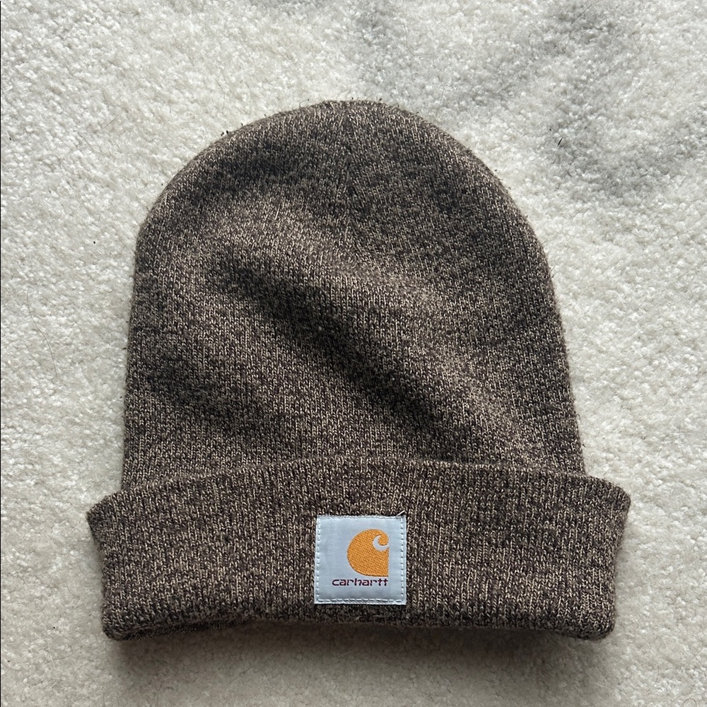 Carhartt Heathered Brown Knit Beanie